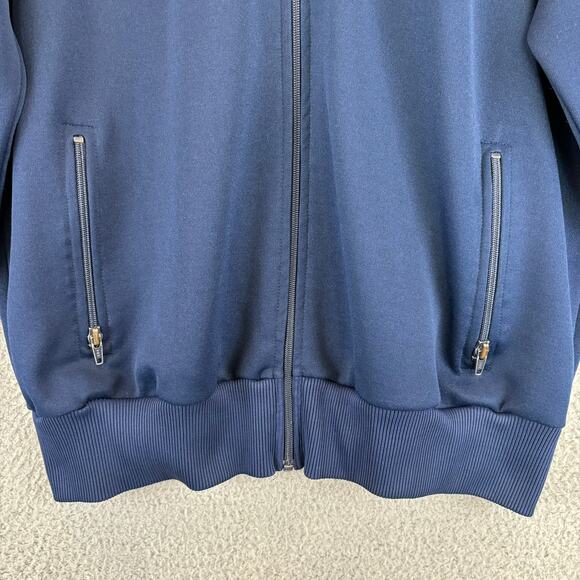 70s Track Jacket Mens Large Blokecore Streetwear Athletic Retro Full Zip Pocket - Picture 6 of 11